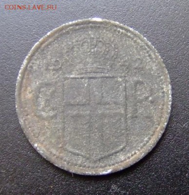 2 - Исландия 25 эйре (1942) цинк А
