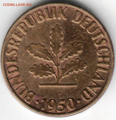 5 пфеннигов 1950 F Штутгарт до 03.06.14 в 22.00 - Scan-140518-0016