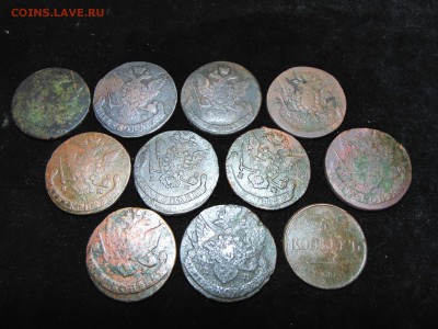Пятаки медные 11 шт с 1761-1831 - DSC00108.JPG