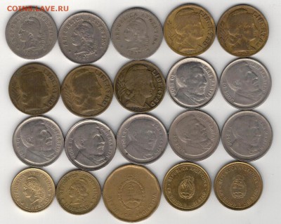 Аргентина 10 сентаво 1899-2009 (20шт) 02.06 в 22.00мск(8934) - 4-ар10с