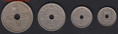 Норвегия подборка из 4 монет до 01.06.2014 22-00 - Норвегия 1-10 р