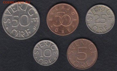 Швеция 5 монет до 01.06.2014 22-00 - Швеция а