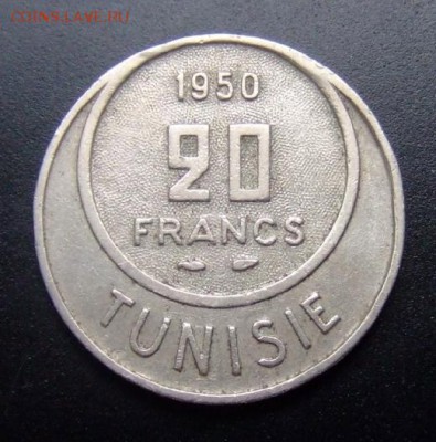 2 - Франц. Тунис 20 франков (1950) №1 Р