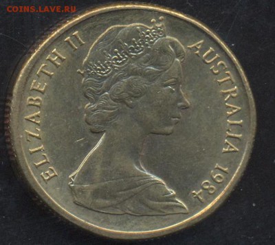 Австралия 1 доллар 1984 г. До 2.06.14 г. 21-00 МСК . - Австралия 1 д,