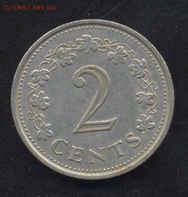 Мальта 2 цента 1972 г. До 2.06.14 г. 21-00 МСК . - Мальта 2 ц.1