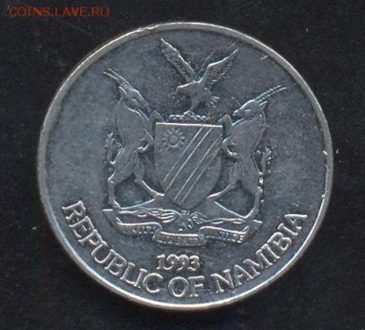 Намибия 5 центов 1993 г. До 2.06.14 г. 21-00 МСК . - Намибия 5 ц.