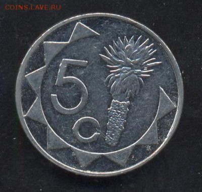 Намибия 5 центов 1993 г. До 2.06.14 г. 21-00 МСК . - Намибия 5 ц.1