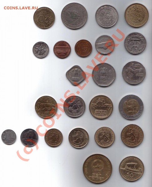 Иностранщина №1. 24 монетки на выбор - 1.2