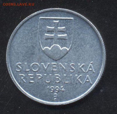 Словакия 20 хеллеров 1994 г. До 2.06.14 г. 21-00 МСК . - Словакия 20 х.1