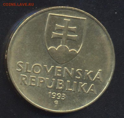 Словакия 10 крон 1993 г. До 2.06.14 г. 21-00 МСК . - Словакия 10 к.