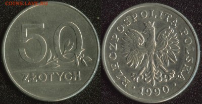 Польша 50 злотых 1990 до 22:00мск 03.06.14 - Польша 50 злотых 1990
