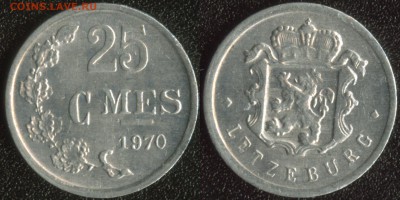 Люксембург 25 сантим 1970 до 22:00мск 03.06.14 - Люксембург 25 сантим 1970