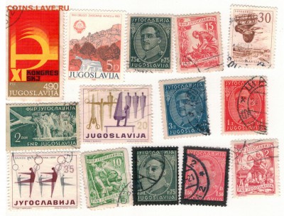 МАРКИ ЮГОСЛАВИИ (14ШТ) ДО 05.06.14 В 22.00МСК (8870) - 2-юг