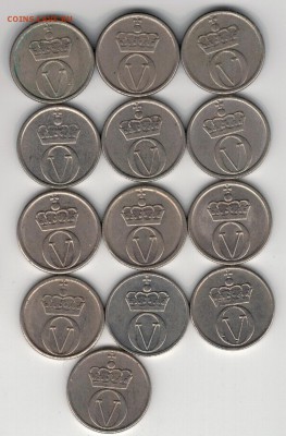 НОРВЕГИЯ 10 ЭРЕ 1959-73 ПЧЕЛА (13ШТ) ДО 05.06 В 22Ч (8933) - 4-нор10э1