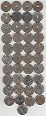 НОРВЕГИЯ 10 ЭРЕ 1924-91 (41ШТ) ДО 05.06 В 22Ч (8933) - 4-нор10э2а