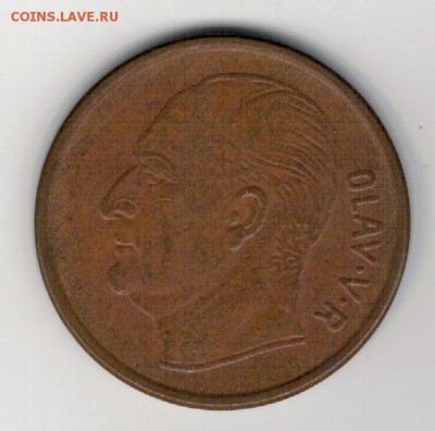 НОРВЕГИЯ 5 ЭРЕ 1971 ДО 05.06.14 В 22.00МСК (8933) - 4-норв5э