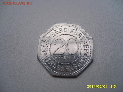 НЮРНБЕРГ,20 пфеннигов (Al,Hans Sachs)!!до 5.06.2014 - S6000195.JPG