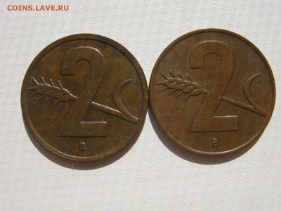 Швейцария 2 раппена 1955 и 1957. Разновиды. - IMG_9434