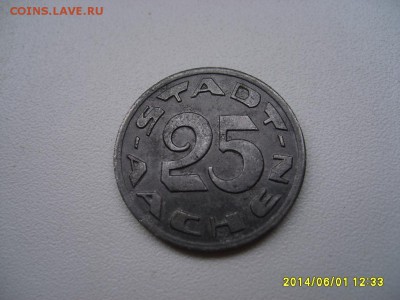 AACHEN,25 пфеннигов 1920г(железо)!!до 5.06.2014 - S6000201.JPG