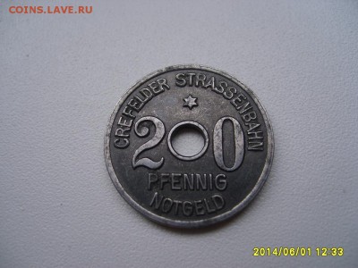 CREFELDER,20 пфеннигов 1919г(нотгельд,железо)!до 5.06.2014 - S6000200.JPG