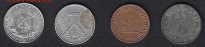Германия 1 пфенниг 4 монеты до 04.06.2014 22-00 - Германия 1 пфенниг р