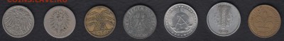 Германия 5 пфеннигов 7 монет до 04.06.2014 22-00 - Германия 5 пфеннигов р