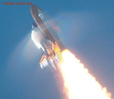 Швейцария 2 раппена 1955 и 1957. Разновиды. - 640px-Shuttle_atlantis_launching_breaking_sound_barrier