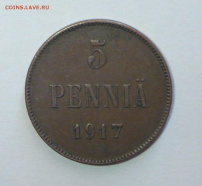 5 пенни 1917г. Русская Финляндия ВЕНЗЕЛЬ до 07.06! - P1110905_cr