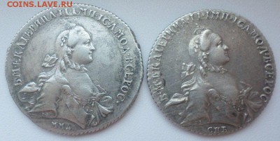1р 1764 ММД-TI-EI и 1р 1764 СПБ-TI-CA (Екатерина II) - SAM_0869