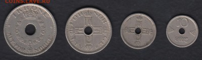 Норвегия подборка из 4 монет до 04.06.2014 22-00 - Норвегия 1р