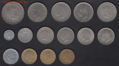 Испания 15 монет до 04.06.2014 22-00 - Испания р