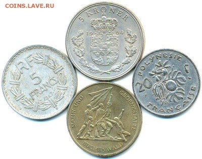 4 отличные крупные монеты 1947 - 1972; до 03.06_22.40мск - 8156