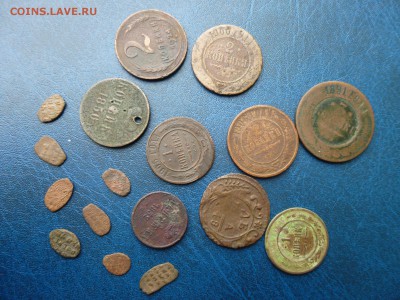 Убитая медь от чешуи до советов - 17 штук - P1000700.JPG