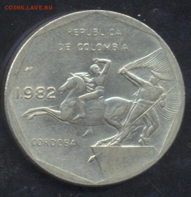 Колумбия 10 пессо 1982 г.До 5.06.14 г. 21-00 МСК . - Колумбия 10 п.