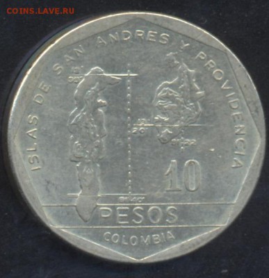 Колумбия 10 пессо 1982 г.До 5.06.14 г. 21-00 МСК . - Колумбия 10 п.1