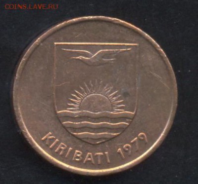 Кирибати 1 цент 1979 г.До 5.06.14  г. 21-00 МСК . - Кирибати 1 ц.