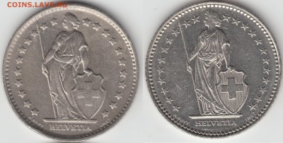Швейцария 2 раппена 1955 и 1957. Разновиды. - 001.JPG