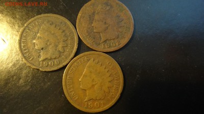 США 1 цент 1900,1901,1902 (изображением индейца) - DSC04251.JPG