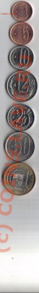 Венесуэла полный комплект монет 2007 год до 23.03.2010 21.00 - венесуэла