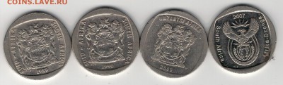 Ю.Африка 2 рэнда 1989-2007 Куду (4шт) до 09.06-22ч (8935) - ю2р