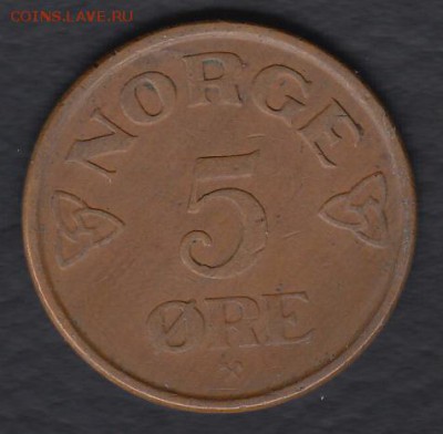 Норвегия 5 эре 1957 до 06.06.2014 22-00 - Норвегия 5 эре 1957 а