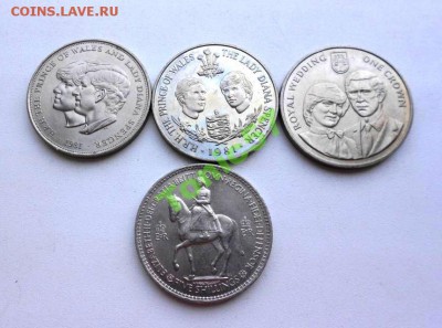 25 50 пенсов крона Шайба Мэн Гибралтар Гернси 19шт. - 4280019001_6