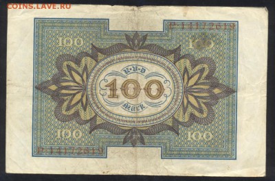 Германия 100  марок 1920 г.До 07.06.14 г. 21-00 МСК . - 100 м 1920 1