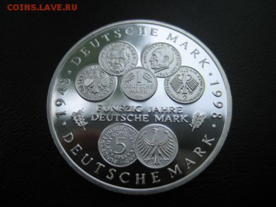 1998 Германия, 10 М, 50 лет DM, серебро, до 11.06 в 22-15 мс - IMG_1480.JPG