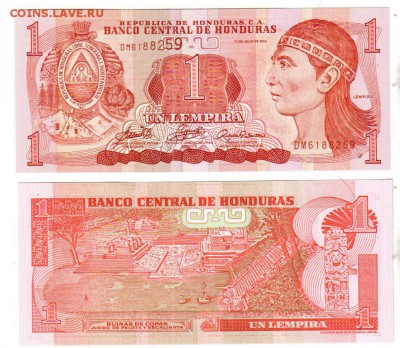 ГОНДУРАС, 1 лемпира 2006 UNC, до 10.06 @ 22:00 - banknote_1547-0-2