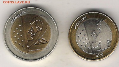 Ватикан 1 и 2 евро 2005 пробные до 10.06 в 22.00 по МСК - Ватикан 1 и 2 евро 2005 проба 1