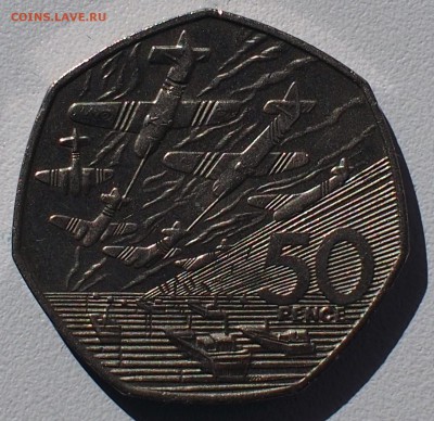 50 пенсов, высадка в Нормандии. Самолеты - P6020049.JPG