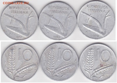 Продаю монеты: Иностранные, СССР, России, Браки, Разновиды - 10 лир