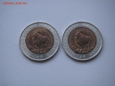 5 рублей 1991 КК. ВИНТОРОГИЙ КОЗЕЛ. 2 шт.  21.00 10.06.14 - 004.JPG