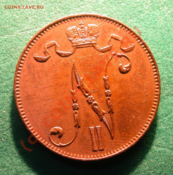 5  пенни Рус. Фин.  1915 год  до  25.03.10 21-30 МСК - 5 пенни 1915г  аверс